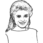 Dibujo para colorear Debramessing Coloring Page Dibujo De La Celebridad Debra Messing Para Pintar Y Colorear A Debra Mesing
