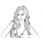 Dibujo para colorear Katharineisabelle Coloring Page Dibujo De Katharine Isabelle Para Pintar Y Colorear A Katerinisabel Katarin Isabela