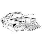 Dibujo para colorear Pickup Datsun1200 Dibujo De Un Picopito Palangana Corta Para Pintar Y Colorear Pick Up Datsun