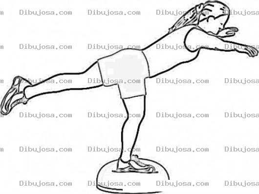 Dibujo para colorear Entrenadorapersonal Dibujo De Una Entrenadora Personal Haciendo Ejercicios Para Pintar Y Colorear Mujer En El Gimnasio