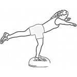 Dibujo para colorear Entrenadorapersonal Dibujo De Una Entrenadora Personal Haciendo Ejercicios Para Pintar Y Colorear Mujer En El Gimnasio