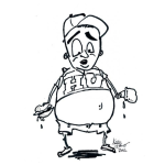 Dibujo para colorear Patojochorreado Dibujo De Patojo Chorriado Para Pintar Y Colorear