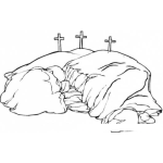 Dibujo para colorear Montedelcalvario Dibujo Del Monte Del Calvario Para Pintar Y Colorear Lugar Donde Murio Jesus