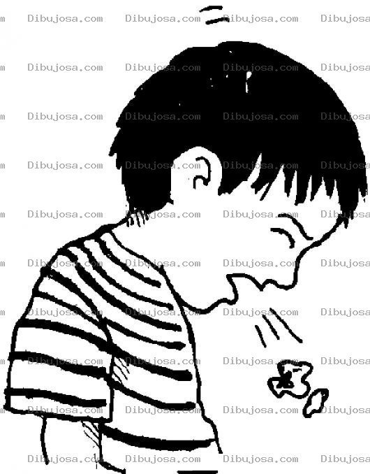 Dibujo para colorear Gargajo Dibujo De Nino Tosiendo Dibujo De Tos Con Flema Para Pintar Y Colorear Soco Verde Pegaso Patojo Escupiendo Un Pollo De Pus Amarillo Y Verde
