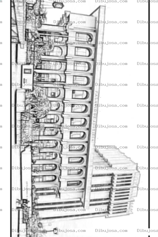 Dibujo para colorear Palacio De Justicia Guatemala Dibujo Del Palacio De La Justicia En Guatemala Cerca De La Torre De Tribunales Para Pintar Y Colorear Palaciodejusticia