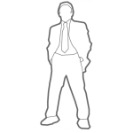 Dibujo para colorear Sacoycorbata Dibujo De Hombre Joven Con Saco Y Corbata Para Pintar Y Colorear Tacuche Con Corbata