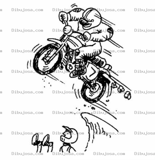 Dibujo para colorear Esta Mi Moto Alpina Derrapante Dibujo De Moto Saltando Para Pintar Y Colorear Moto Por Los Aires dibujo de estamimotoalpinaderrapante