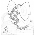 Dibujo para colorear Ratonyelefante Dibujo De Un Raton Y Un Elefante Para Pintar Y Colorear Elefanteyraton