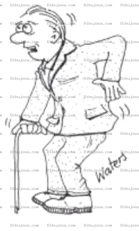 Dibujo para colorear Dolor De Espalda Dibujo De Abuelito Con Dolor En La Espalda Baja Para Pintar Y Colorear Dolor Lumbar
