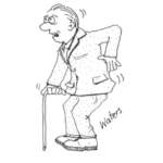 Dibujo para colorear Dolor De Espalda Dibujo De Abuelito Con Dolor En La Espalda Baja Para Pintar Y Colorear Dolor Lumbar