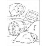 Dibujo para colorear Juegose Escondite Dibujo De Cerditos Jugando A Las Escondidas Con Su Mama Chancha Para Pintar Y Colorear Cochinitos Escondidos
