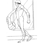 Dibujo para colorear Dibujo Del Hombre Elastico De Los 4 Fantasticos Para Pintar Y Colorear Hombre De Hule