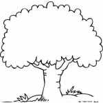 Dibujo para colorear Arbol Frondoso Para Pintar Y Colorear