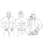 Dibujo para colorear Bailarines A Domicilio Para Pintar Y Colorear Dibujo De Stripers