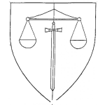 Dibujo para colorear Escudo De Justicia Para Pintar Y Colorear