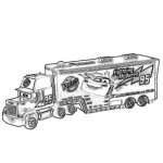 Dibujo para colorear Trailer De Carro Cars Para Colorear