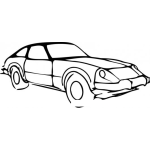 Dibujo para colorear Carro Viejo Deportivo Para Pintar Y Colorear