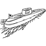 Dibujo para colorear Colorear Submarino
