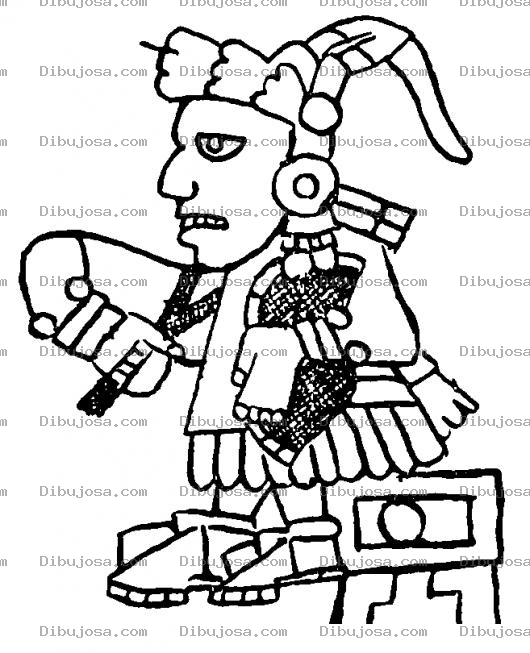 Dibujo para colorear Dibujo Azteca Maya Para Colorear