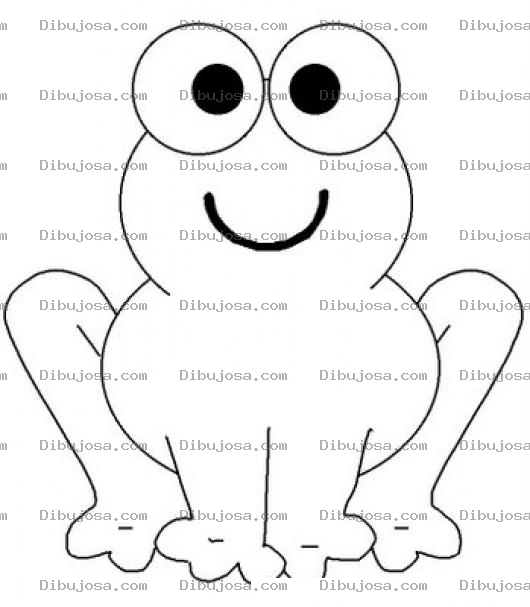 Dibujo para colorear Ranita Infantil para Colorear