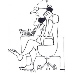 Dibujo para colorear Hombre Sin Ropa Hablando Por Telefono Para Colorear