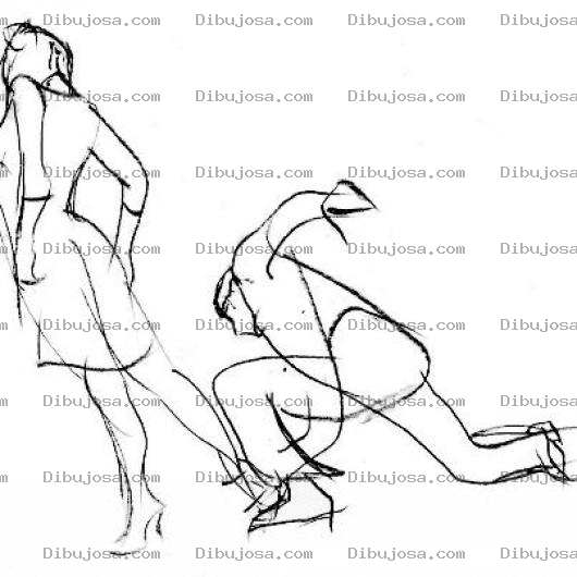 Dibujo para colorear Dibujo De Hombre A Los Pies De Una Mujer Para Colorear