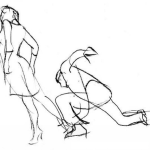 Dibujo para colorear Dibujo De Hombre A Los Pies De Una Mujer Para Colorear