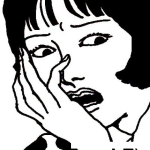 Dibujo para colorear Cara De Mujer Angustiada Y Preocupada Para Pintar Y Colorear