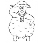 Dibujo para colorear Dibujo De Oveja Gordita Para Pintar Y Colorear Obeja Gorda