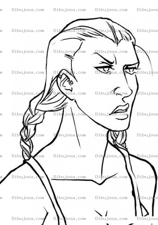 Dibujo para colorear Mujer Maleada Para Pintar Y Colorear Mujer Bravisima