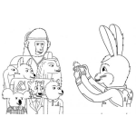 Dibujo para colorear Conejo Fotografo Dibujo De Conejito Tomandole Una Foto A Todos Sus Amiguitos Para Pintar Y Colorear Animalitos Fotografiados
