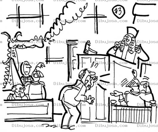 Dibujo para colorear DIbujo De Un Juicio Medieval Para Pintar Y Colorear