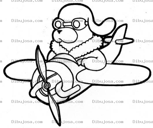 Dibujo para colorear Perrito Aviador Dibujo De Perro En Avioneta Para Pintar Y Colorear Perro Pilotoaviador