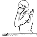 Dibujo para colorear Carpintero Con Martillo Dibujo De Un Carpintero Zurdo Con Un Martillo En Su Mano Izquierda Clavando Un Clavo En Una Tabla De Maderapara Pintar Y Colorear Carpinterozurdo Surdo
