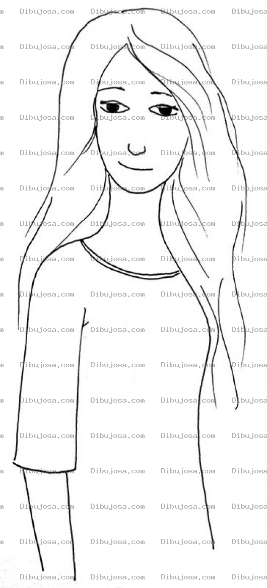 Dibujo para colorear Patojaflaca Dibujo De Patoja Flaca Para Pintar Y Colorear Chica Delgadita