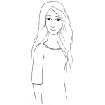 Dibujo para colorear Patojaflaca Dibujo De Patoja Flaca Para Pintar Y Colorear Chica Delgadita