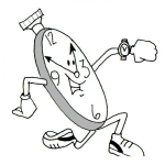 Dibujo para colorear Eltiempocorre Dibujo De Reloj Corriendo Para Ejemplificar Que El Tiempo Corre De Prisa Para Pintar Y Colorear El Tiempo Pasa Rapido