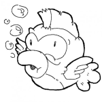 Dibujo para colorear Angryfish Dibujo De Angry Fish Para Pinta Y Colorear Pescadopajaro Pajaropescado Pezpajaro Pajaropez