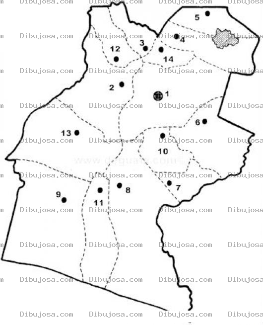 Dibujo para colorear Mapa De Santarosa Guatemala Para Pintar Y Colorear El Departamento De Santa Rosa Del Pais De Guatemala