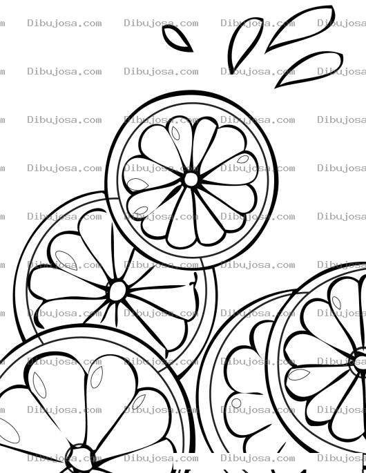 Dibujo para colorear Colorear Naranjas