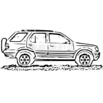 Dibujo para colorear Dibujo de Isuzu Rodeo para colorear