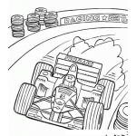 Dibujo para colorear Carro De Carreras Para Colorear