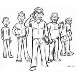 Dibujo para colorear Las Edades Del Hombre Dibujo De Las 5 Etapas De La Edad De  Un Hombre Para Pintar Y Colorear Nino Joven Adulto Adulto Mayor Y Anciano