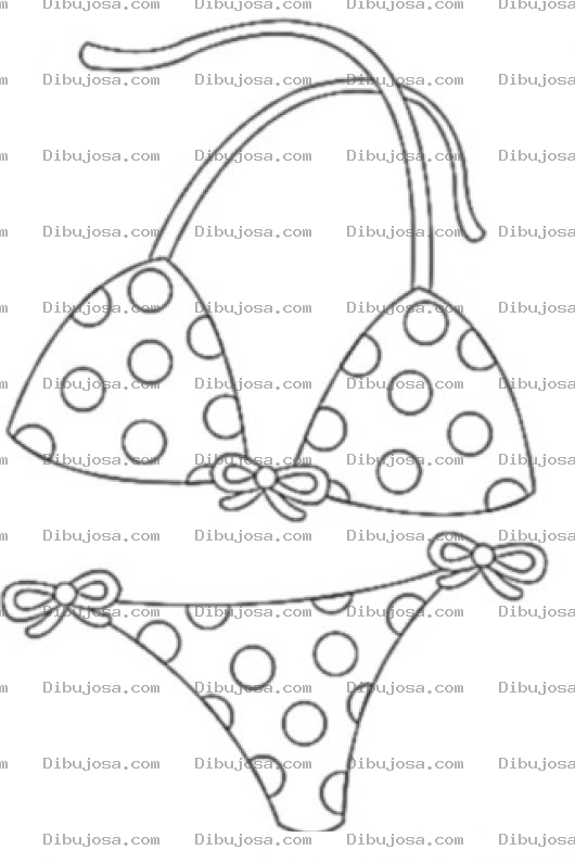 Dibujo para colorear Colorear Bikini