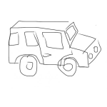 Dibujo para colorear Dibujo De Camioneta Trooper Para Colorear