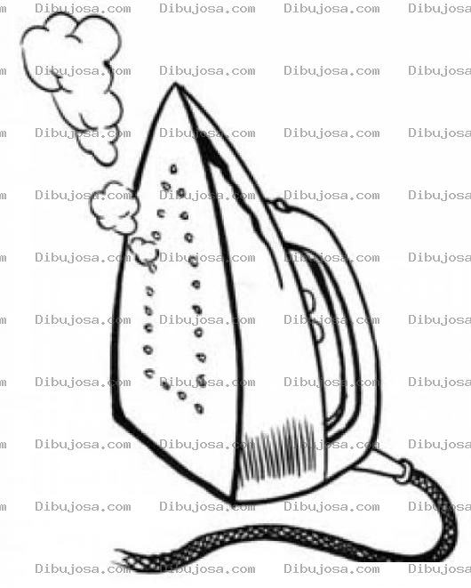 Dibujo para colorear Plancha De Vapor Para Colorear