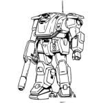 Dibujo para colorear Robot Sin Cabeza Para Colorear