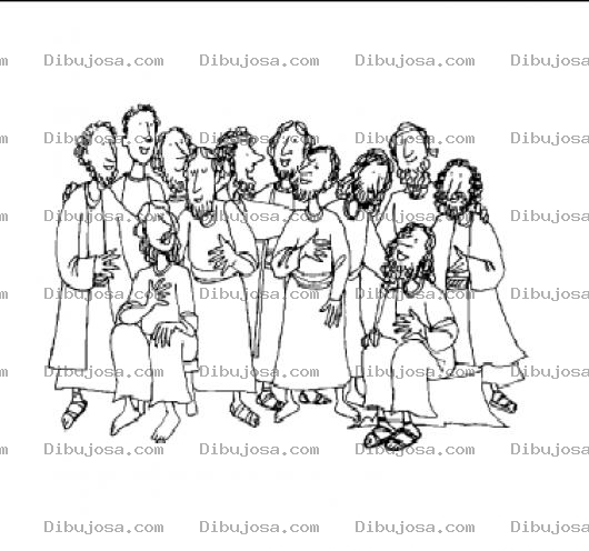 Dibujo para colorear 12 Discipulos Dibuju De Los Doce Discipulos De Jesus Para Pintar Y Colorear