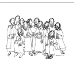 Dibujo para colorear 12 Discipulos Dibuju De Los Doce Discipulos De Jesus Para Pintar Y Colorear