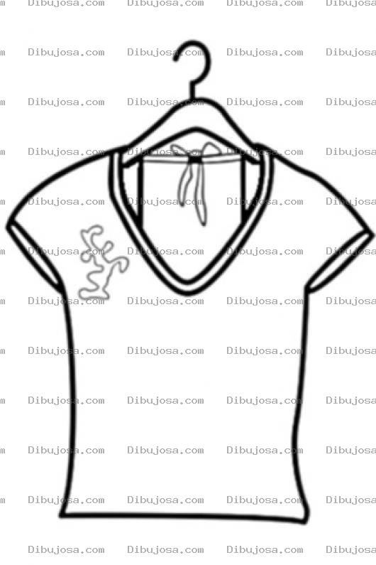Dibujo para colorear Colorer Blusa De Mujer En Sercha